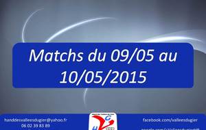 Matchs du 09/05 au 10/05/2015