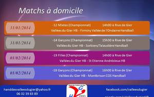Les matchs du 31 Janvier - 1er Février