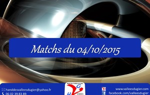 Les matchs du Dimanche 4 Octobre.