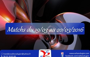 Matchs du 19 au 20 Mars