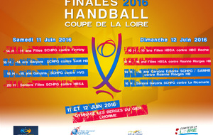 Programme des finales de la coupe de la Loire 2016