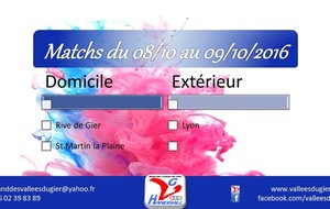 8 Matchs ce week-end.