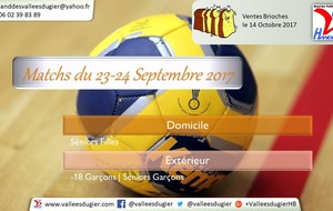 Matchs du 23-24 Septembre 2017