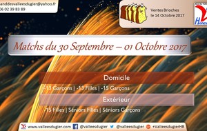 Matchs du 30 Septembre – 01 Octobre 2017