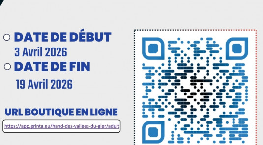 Boutique en ligne du 03 au 19 avril